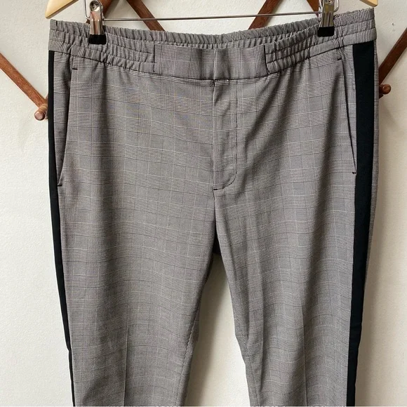 Houndstooth Plaid Skinny Fit Pants - Picture 2 of 12